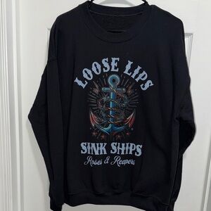 Gildan Black R&R Crewneck Sweater